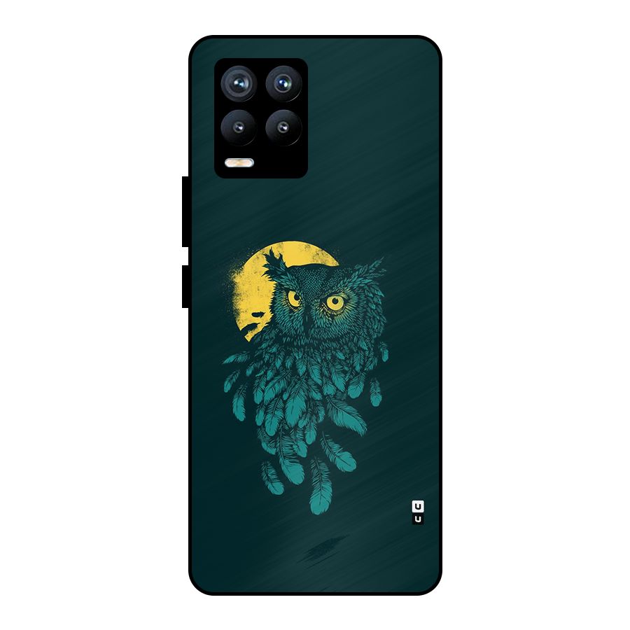 Green Owl Metal Back Case for Realme 8
