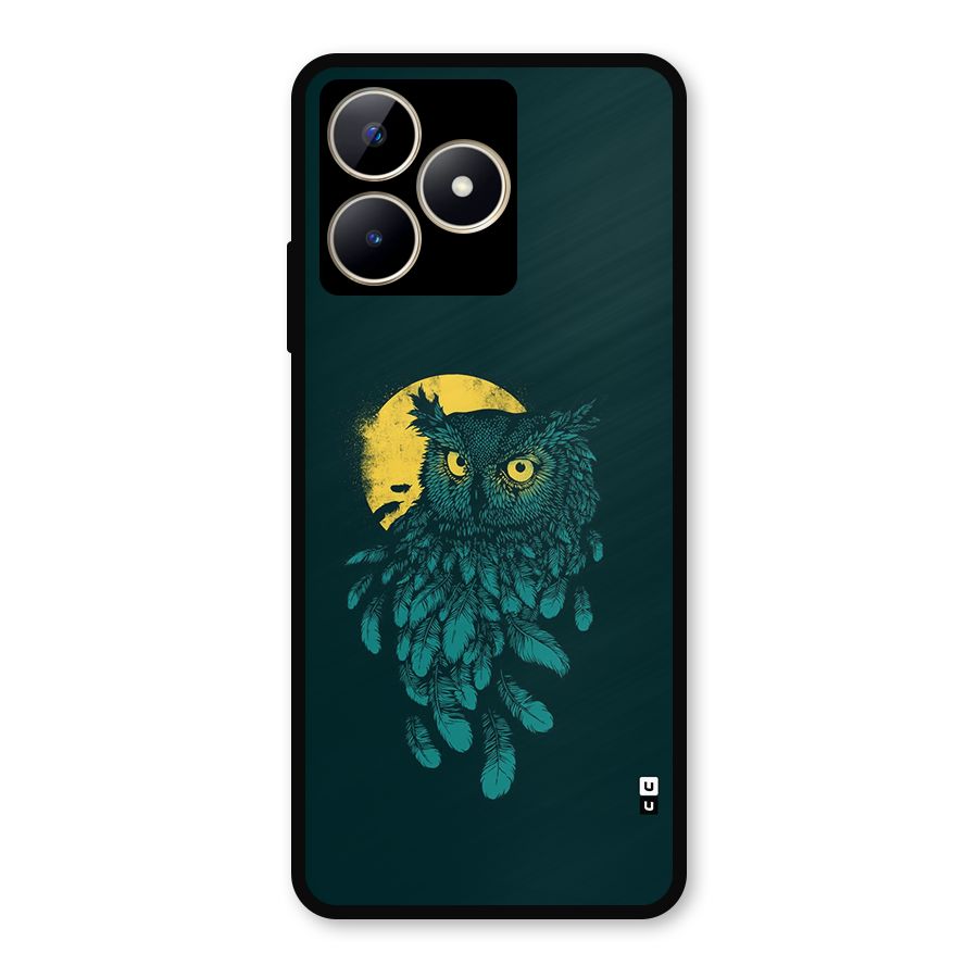 Green Owl Metal Back Case for Realme C53