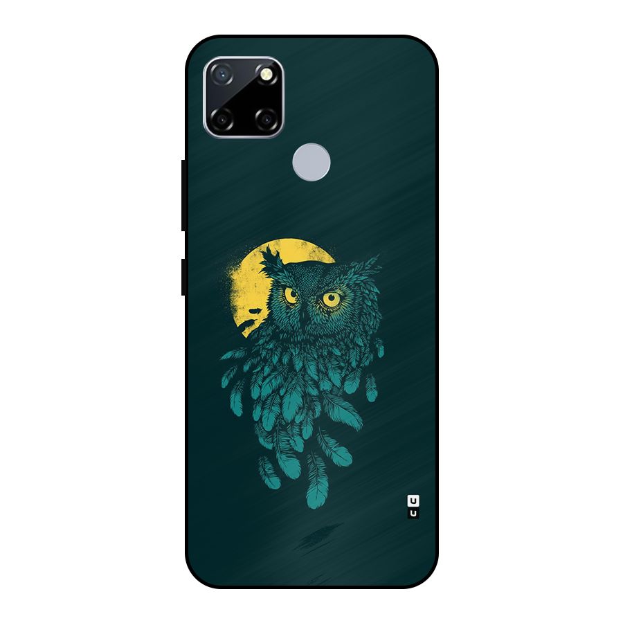 Green Owl Metal Back Case for Realme Narzo 20