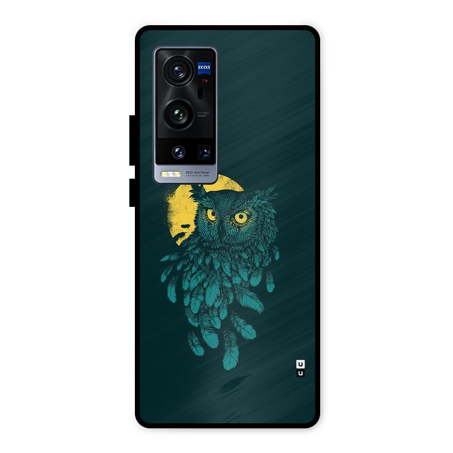 Green Owl Metal Back Case for Vivo X60 Pro Plus