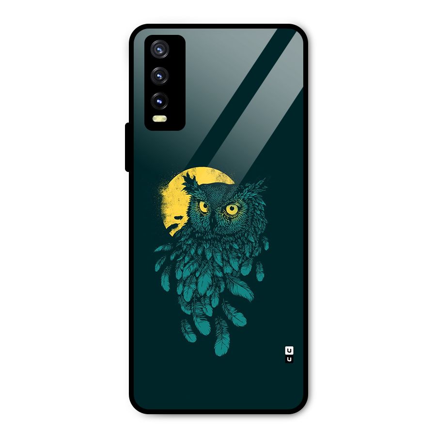 Green Owl Metal Back Case for Vivo Y20