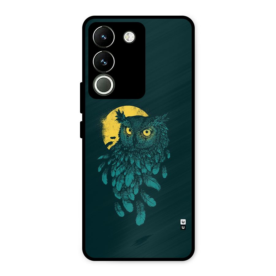 Green Owl Metal Back Case for Vivo Y200