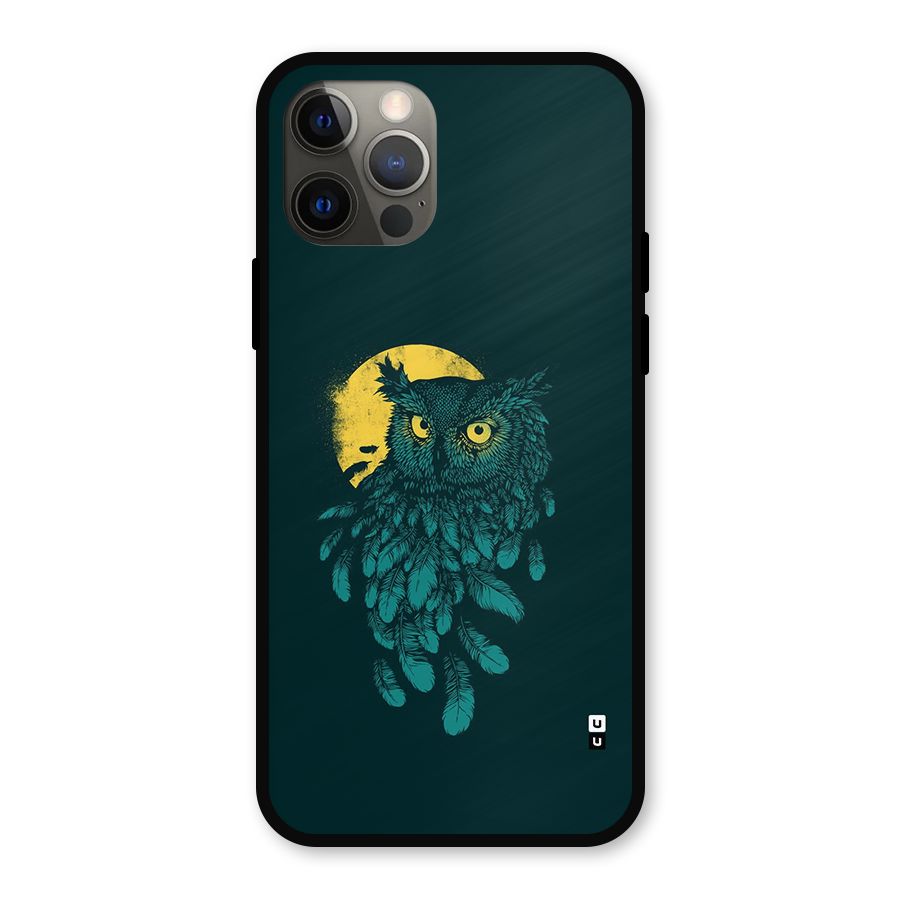 Green Owl Metal Back Case for iPhone 12 Pro