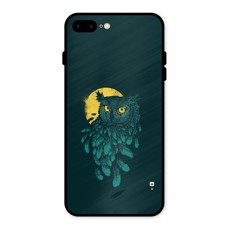 Green Owl Metal Back Case for iPhone 7 Plus
