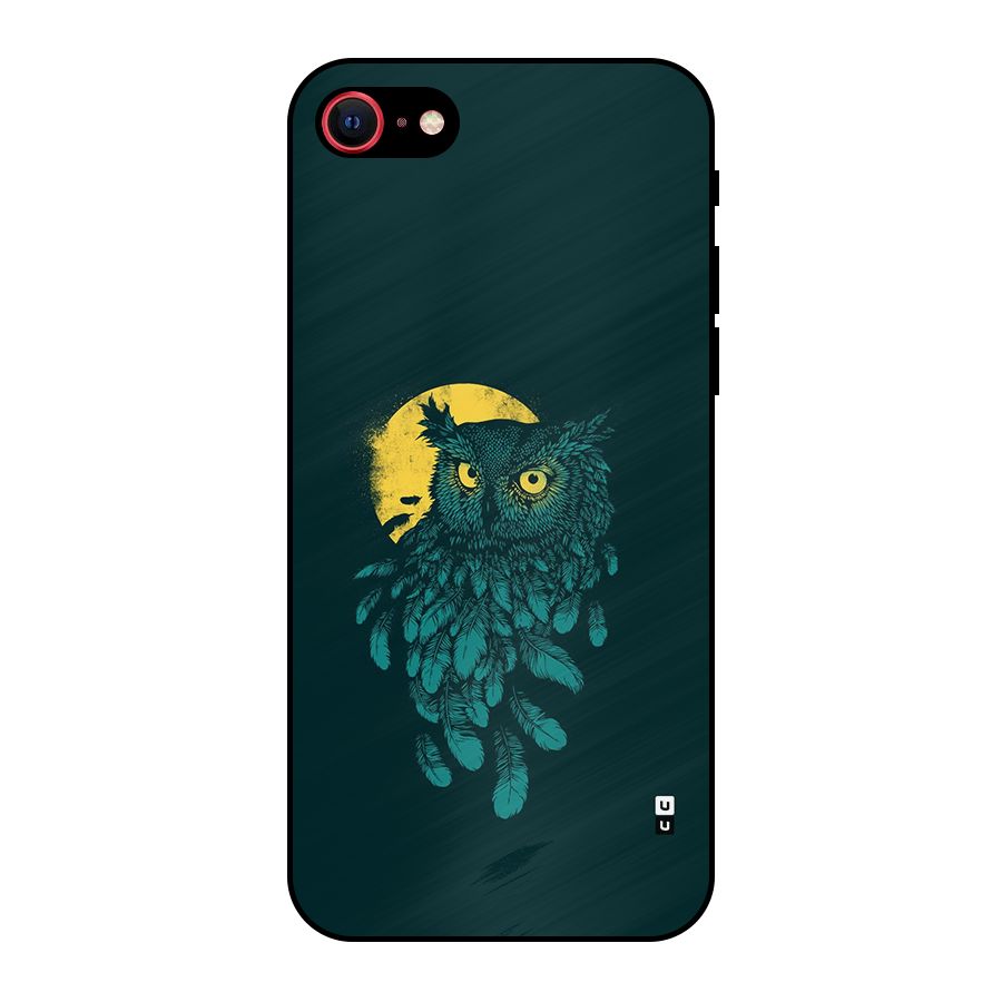 Green Owl Metal Back Case for iPhone SE 2022