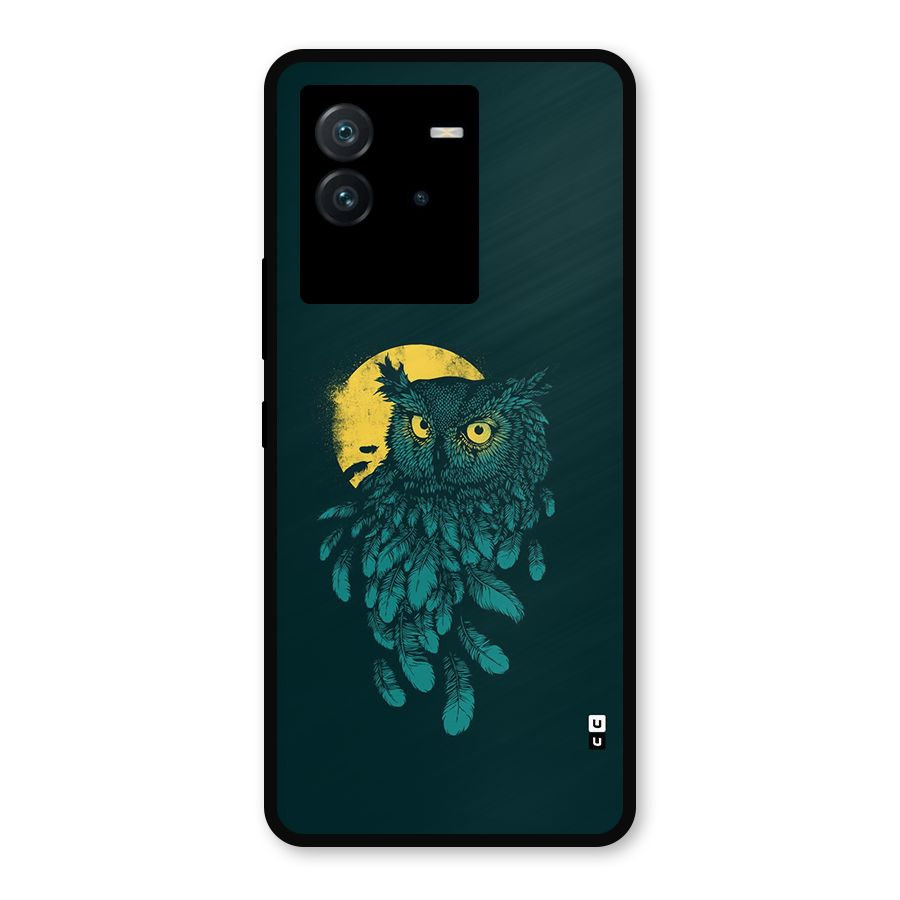 Green Owl Metal Back Case for iQOO Neo 6 5G