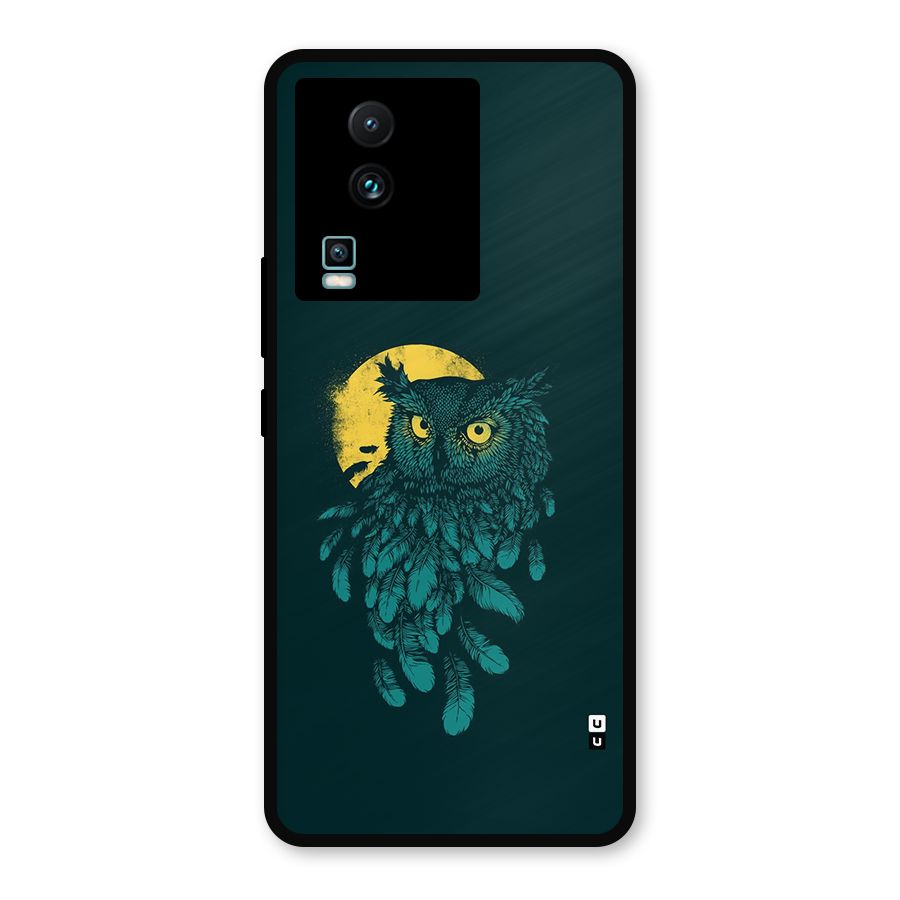 Green Owl Metal Back Case for iQOO Neo 7