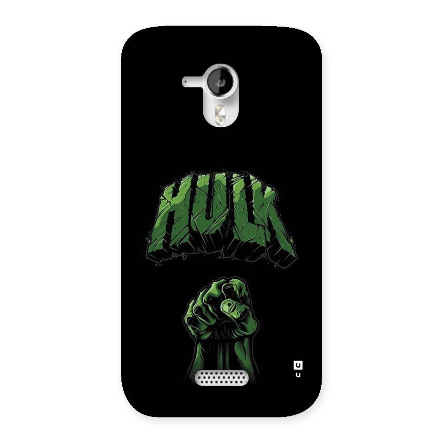Green Punch Back Case for Canvas HD A116