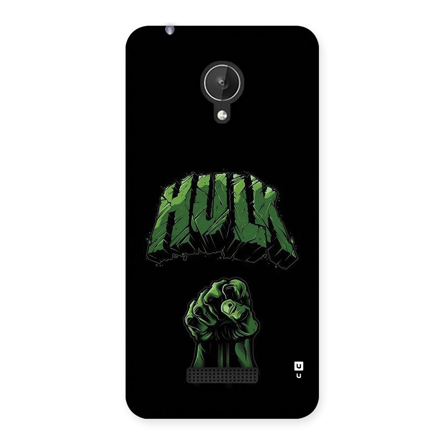 Green Punch Back Case for Canvas Spark Q380