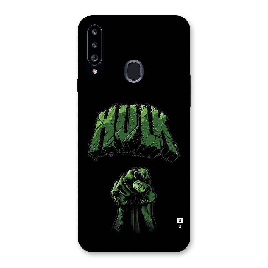 Green Punch Back Case for Galaxy A20s
