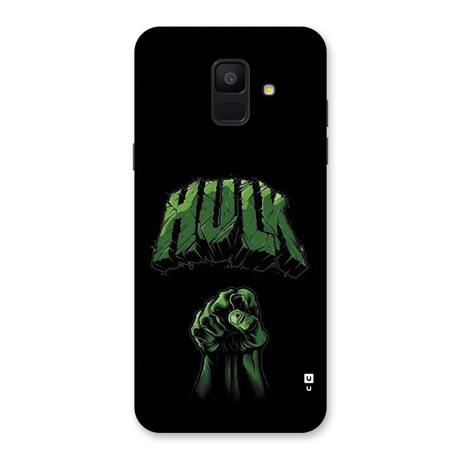 Green Punch Back Case for Galaxy A6 (2018)