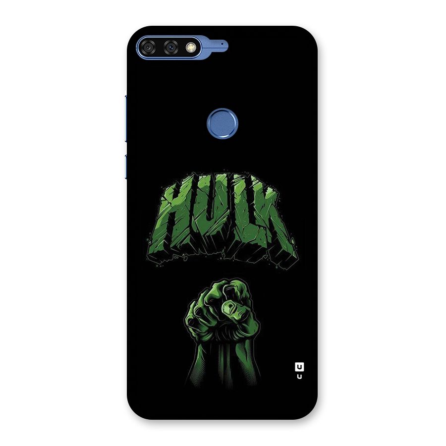 Green Punch Back Case for Honor 7C