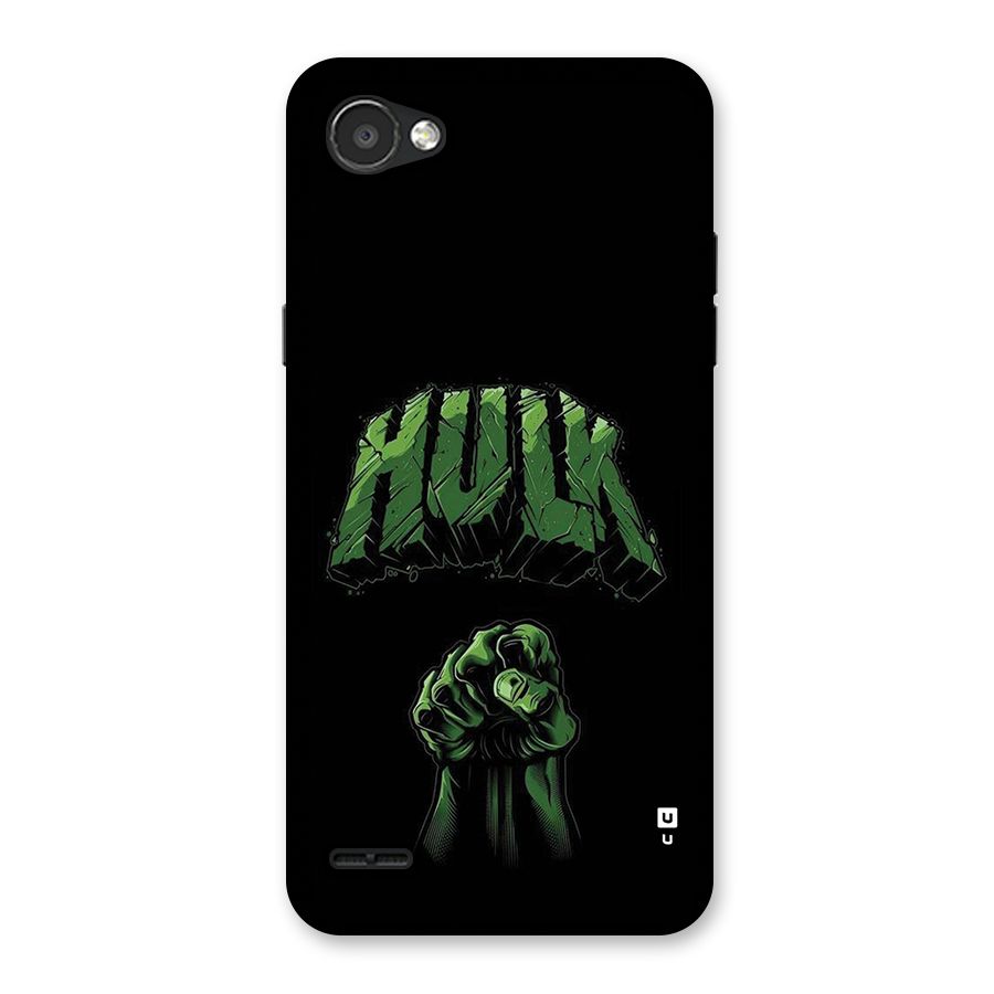 Green Punch Back Case for LG Q6