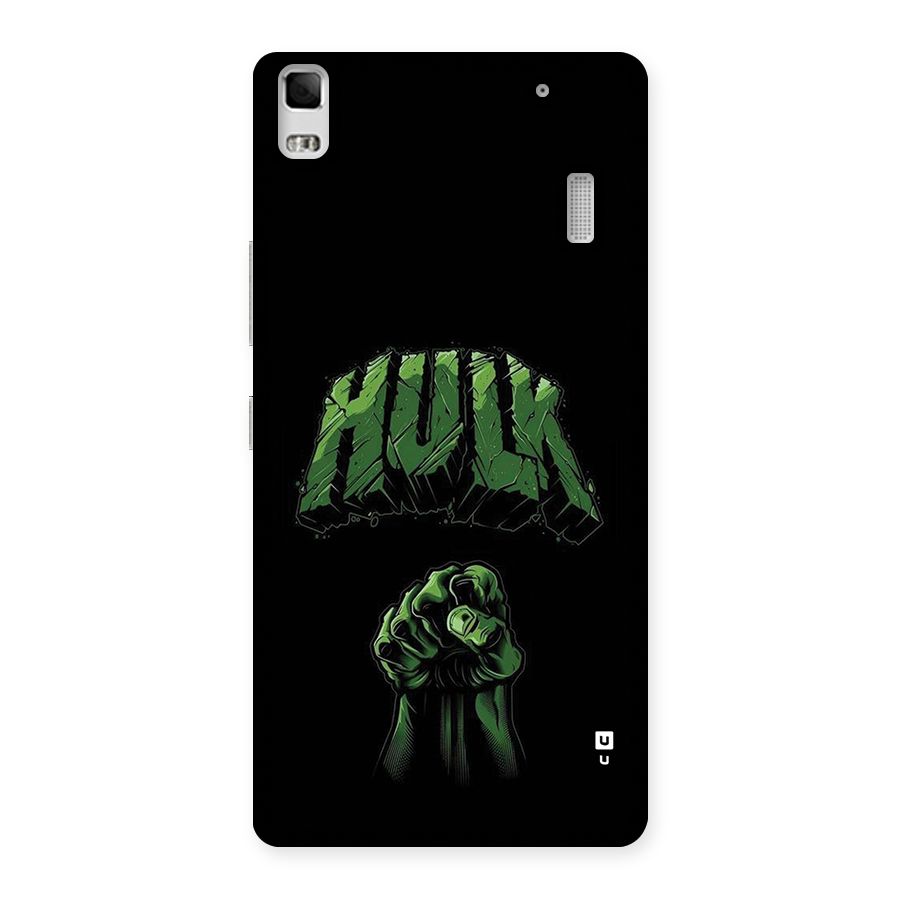 Green Punch Back Case for Lenovo K3 Note