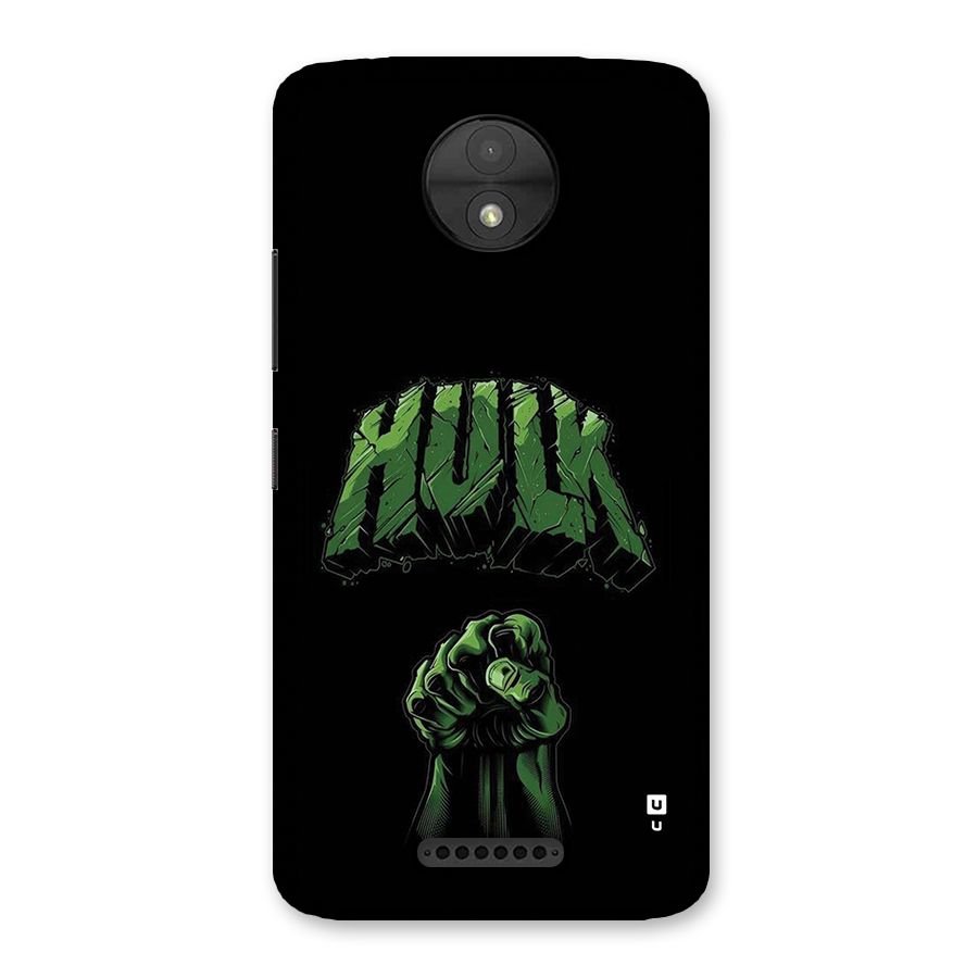Green Punch Back Case for Moto C