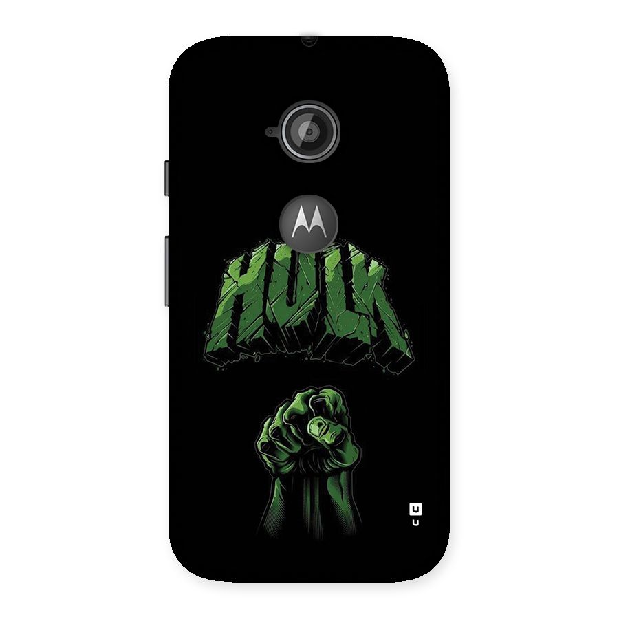 Green Punch Back Case for Moto E 2nd Gen