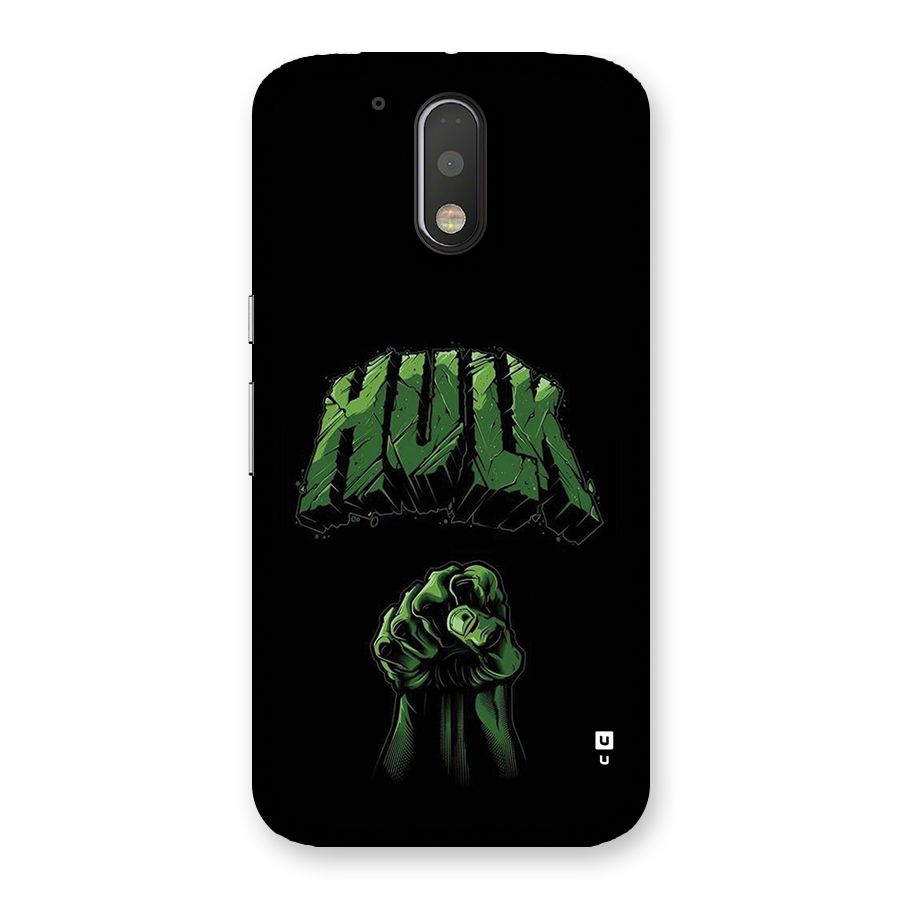 Green Punch Back Case for Moto G4 Plus