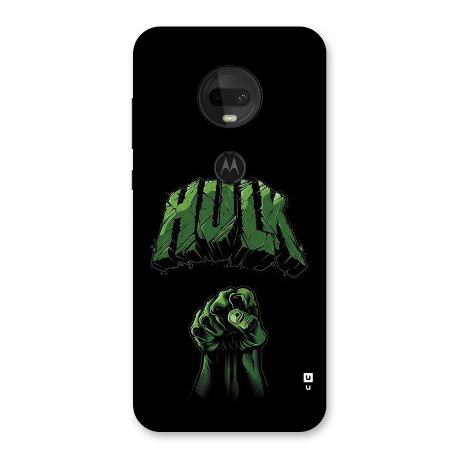 Green Punch Back Case for Moto G7