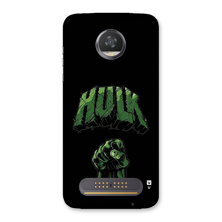 Green Punch Back Case for Moto Z2 Play