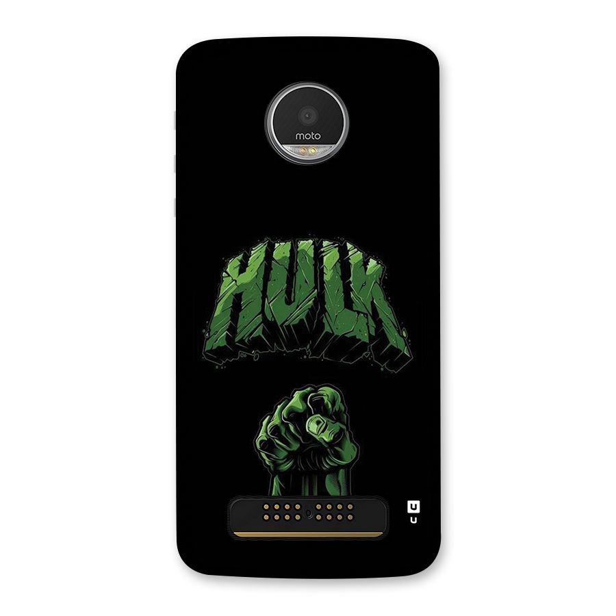 Green Punch Back Case for Moto Z Play