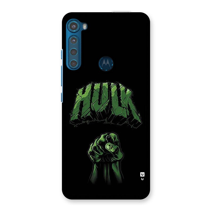 Green Punch Back Case for Motorola One Fusion Plus