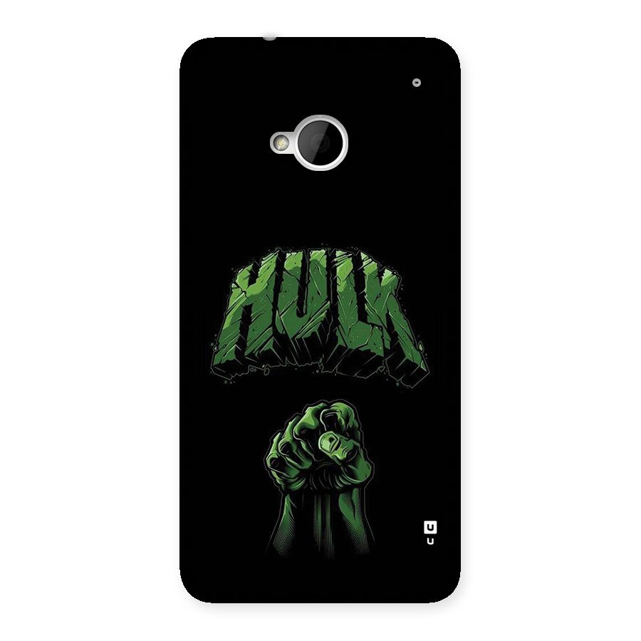Green Punch Back Case for One M7 (Single Sim)