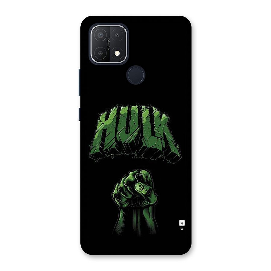 Green Punch Back Case for Oppo A15s