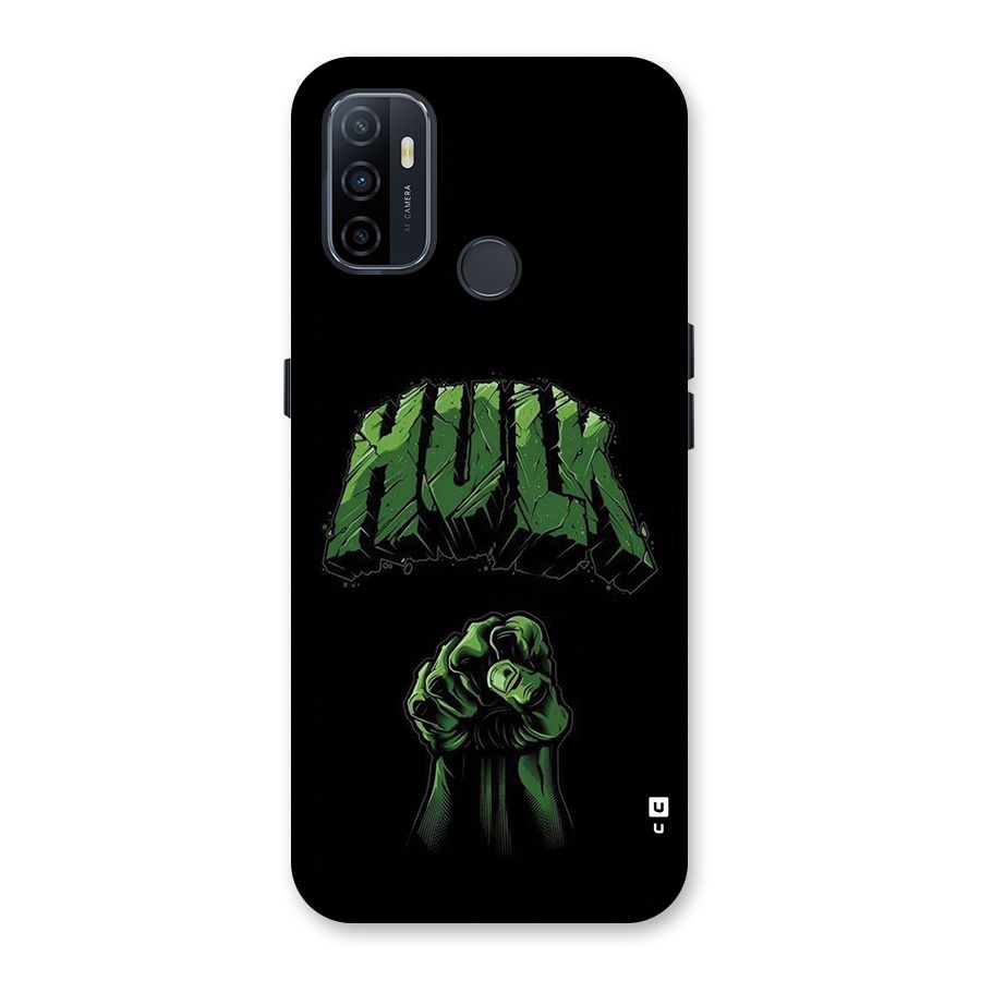 Green Punch Back Case for Oppo A32