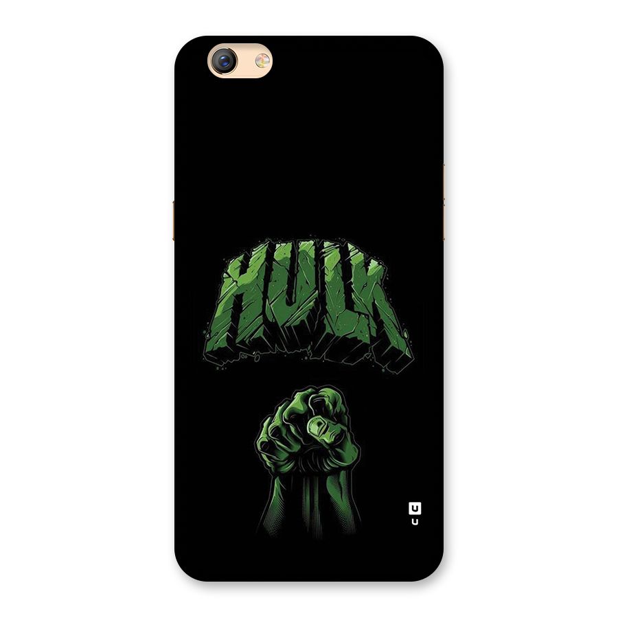 Green Punch Back Case for Oppo F3 Plus