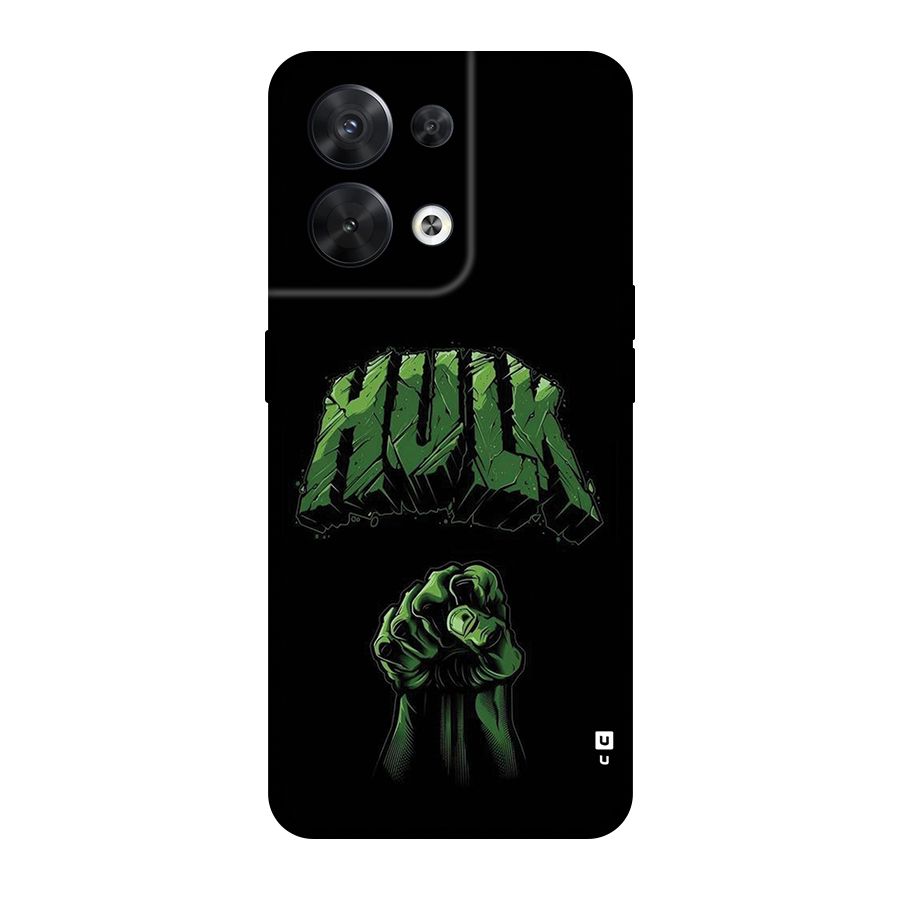 Green Punch Back Case for Oppo Reno8 5G