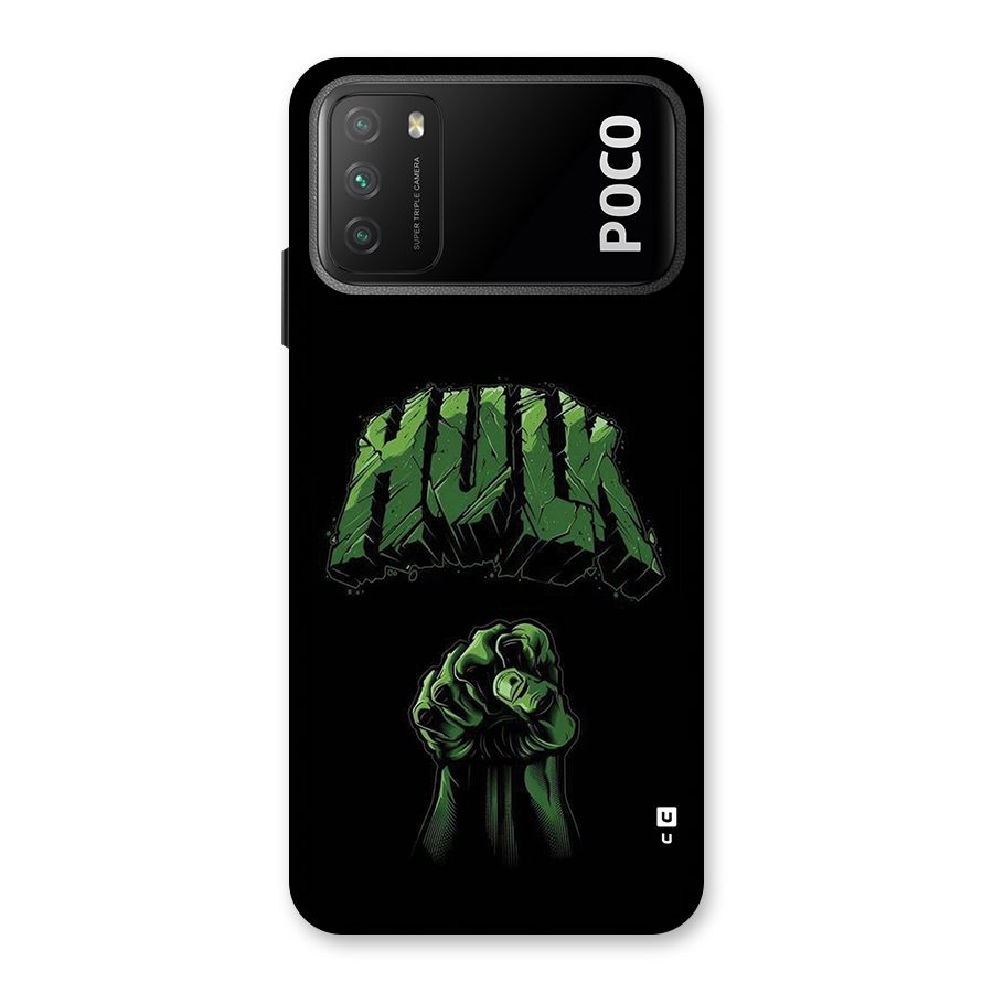 Green Punch Back Case for Poco M3