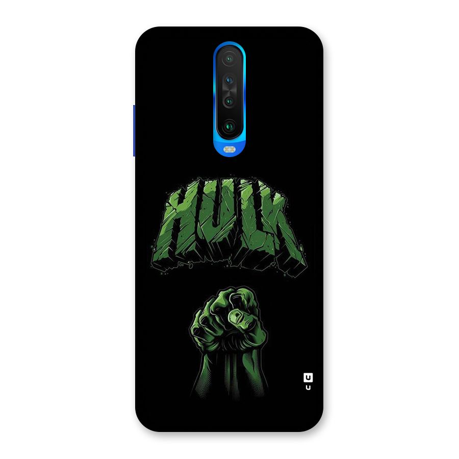 Green Punch Back Case for Poco X2