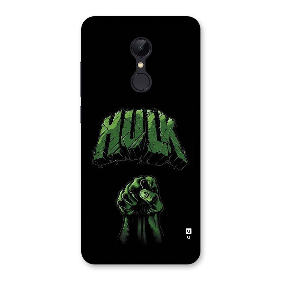 Green Punch Back Case for Redmi 5