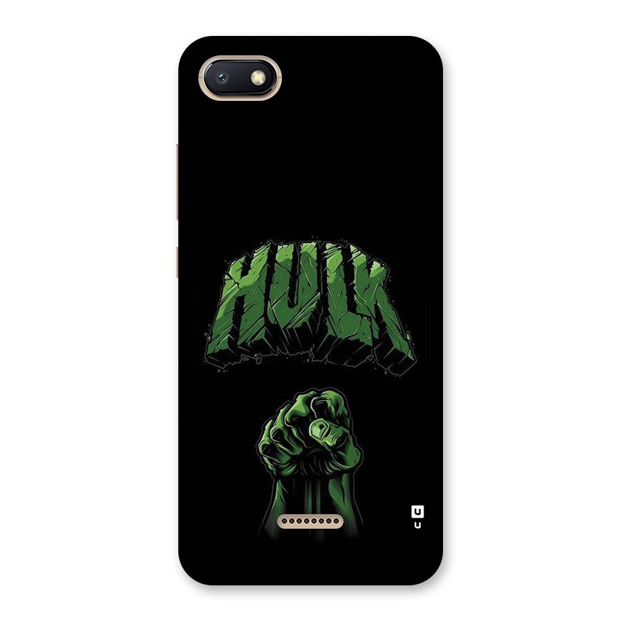 Green Punch Back Case for Redmi 6A
