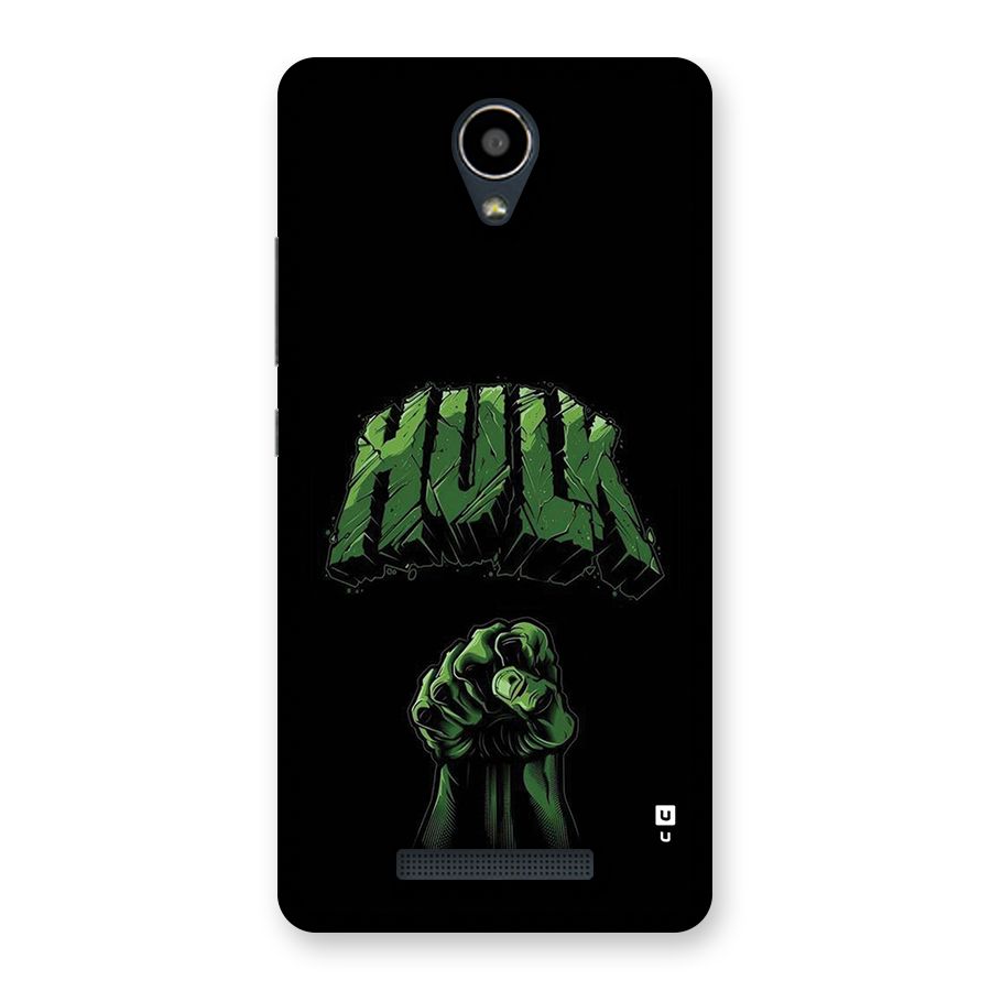 Green Punch Back Case for Redmi Note 2