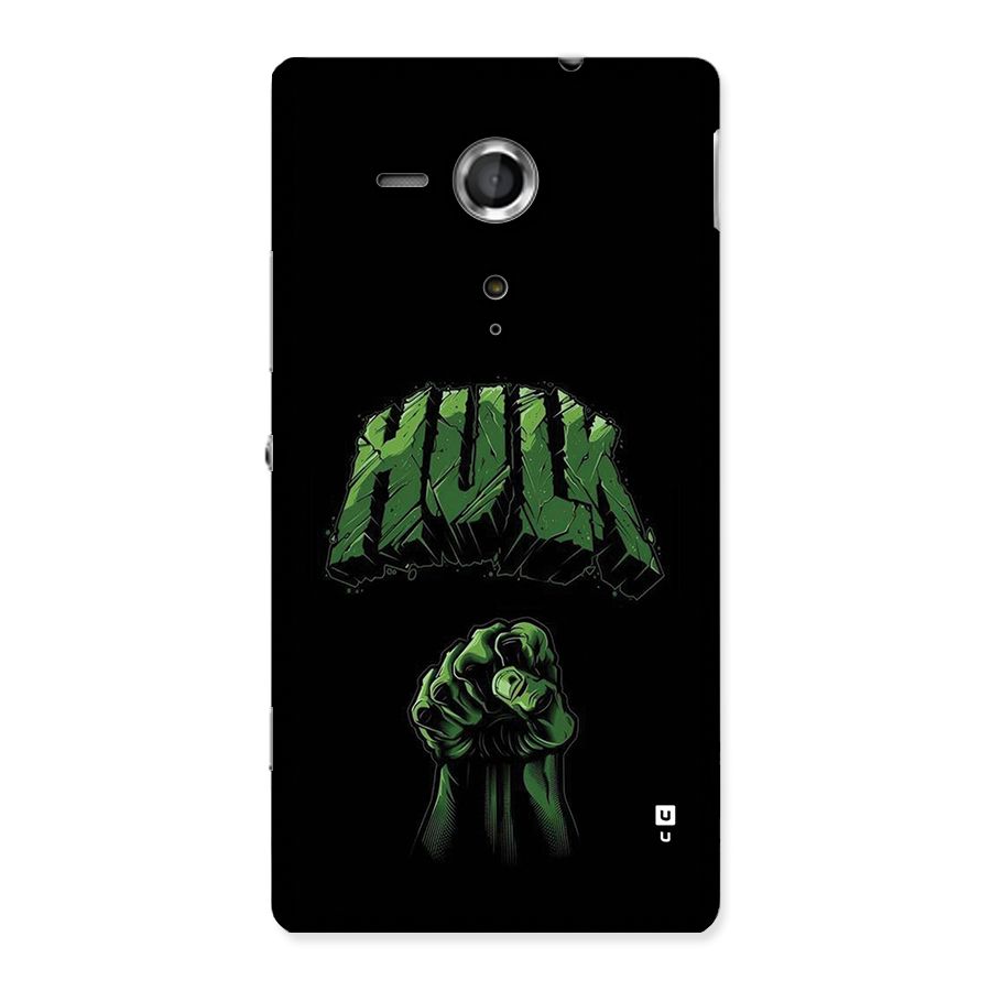 Green Punch Back Case for Xperia Sp