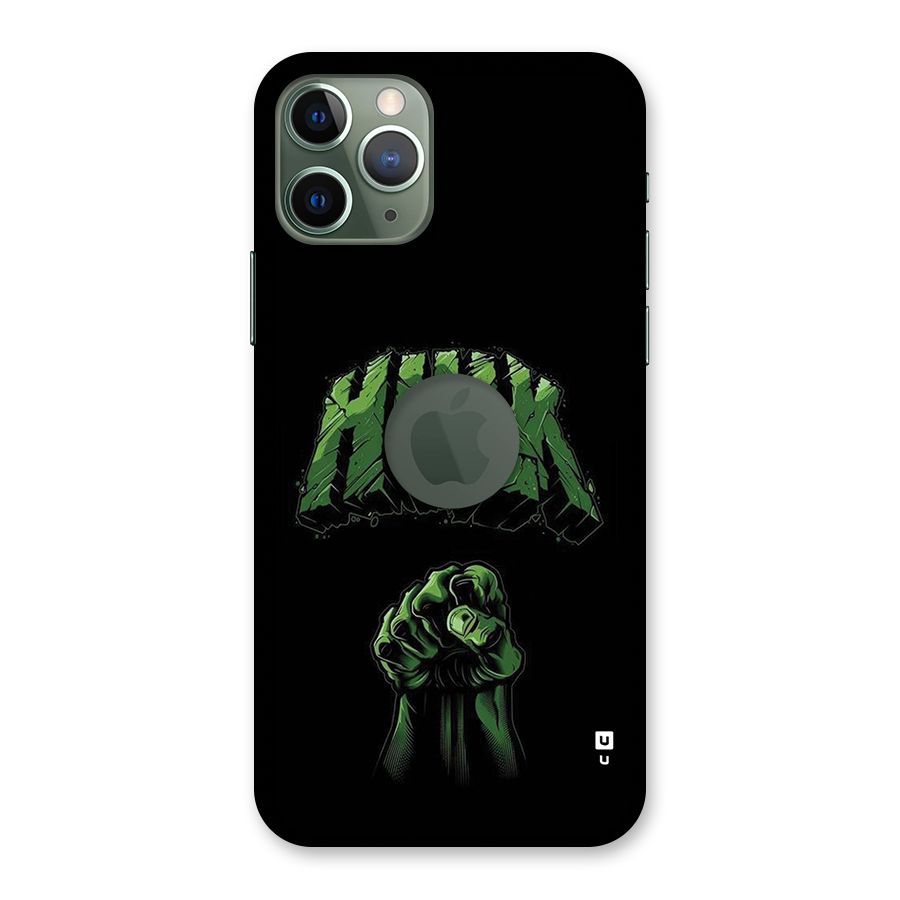 Green Punch Back Case for iPhone 11 Pro Logo Cut