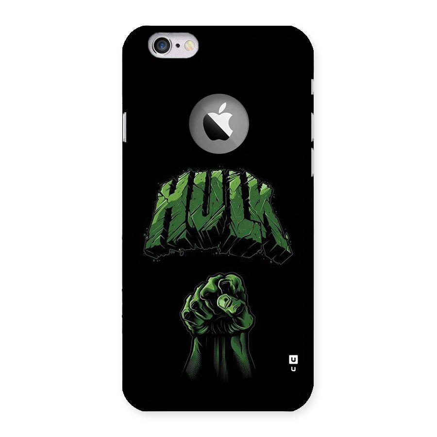 Green Punch Back Case for iPhone 6 Logo Cut
