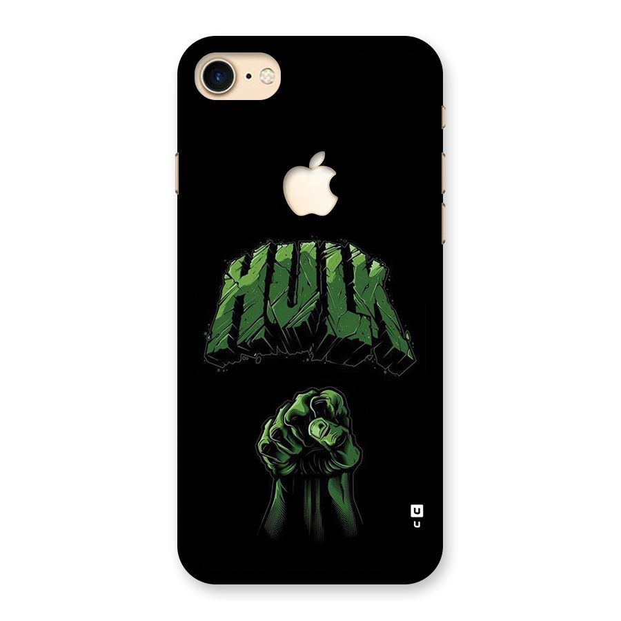 Green Punch Back Case for iPhone 7 Apple Cut