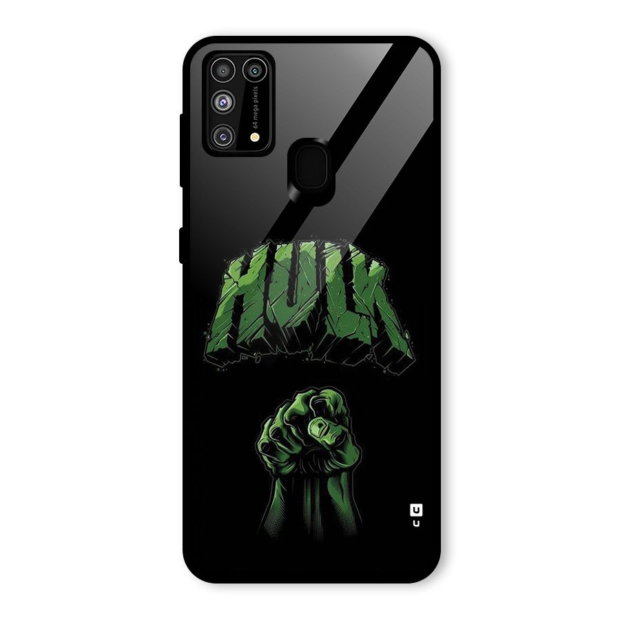 Green Punch Glass Back Case for Galaxy F41