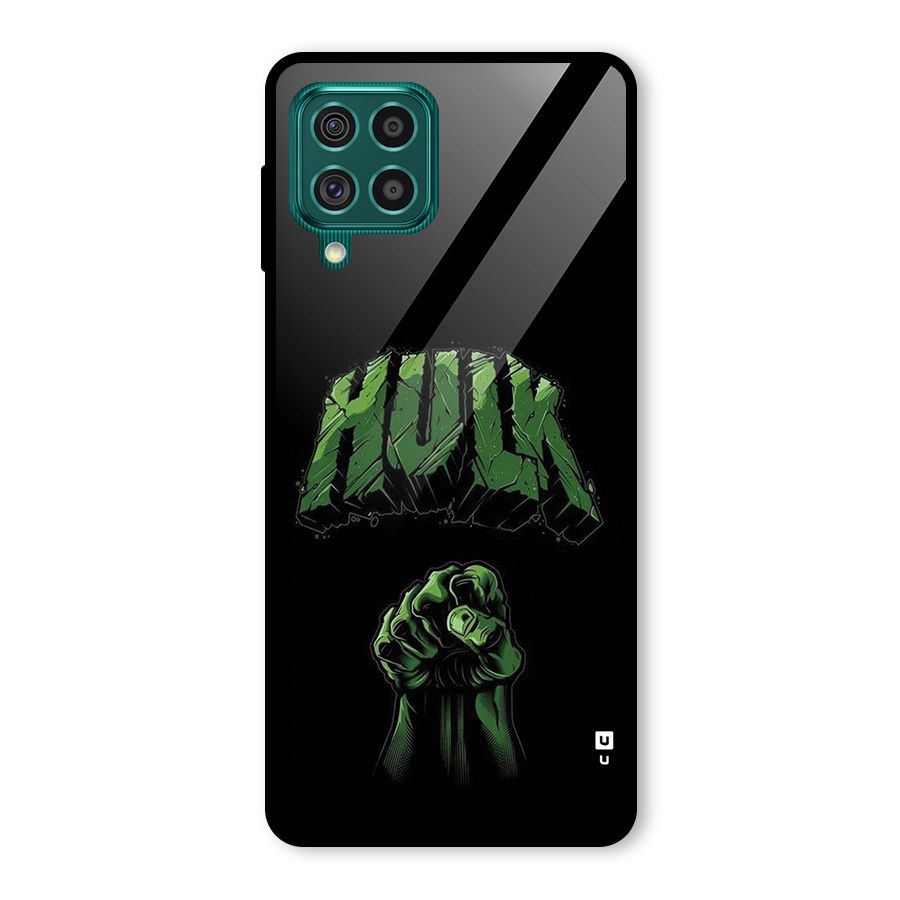Green Punch Glass Back Case for Galaxy F62