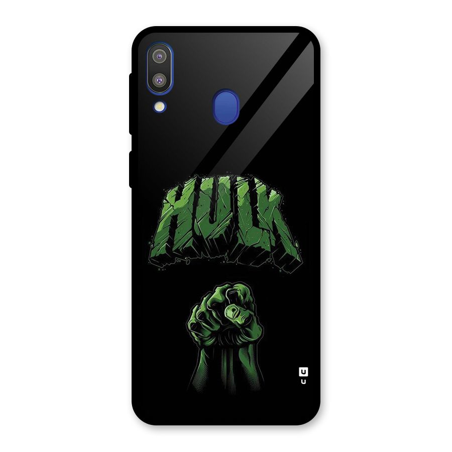 Green Punch Glass Back Case for Galaxy M20
