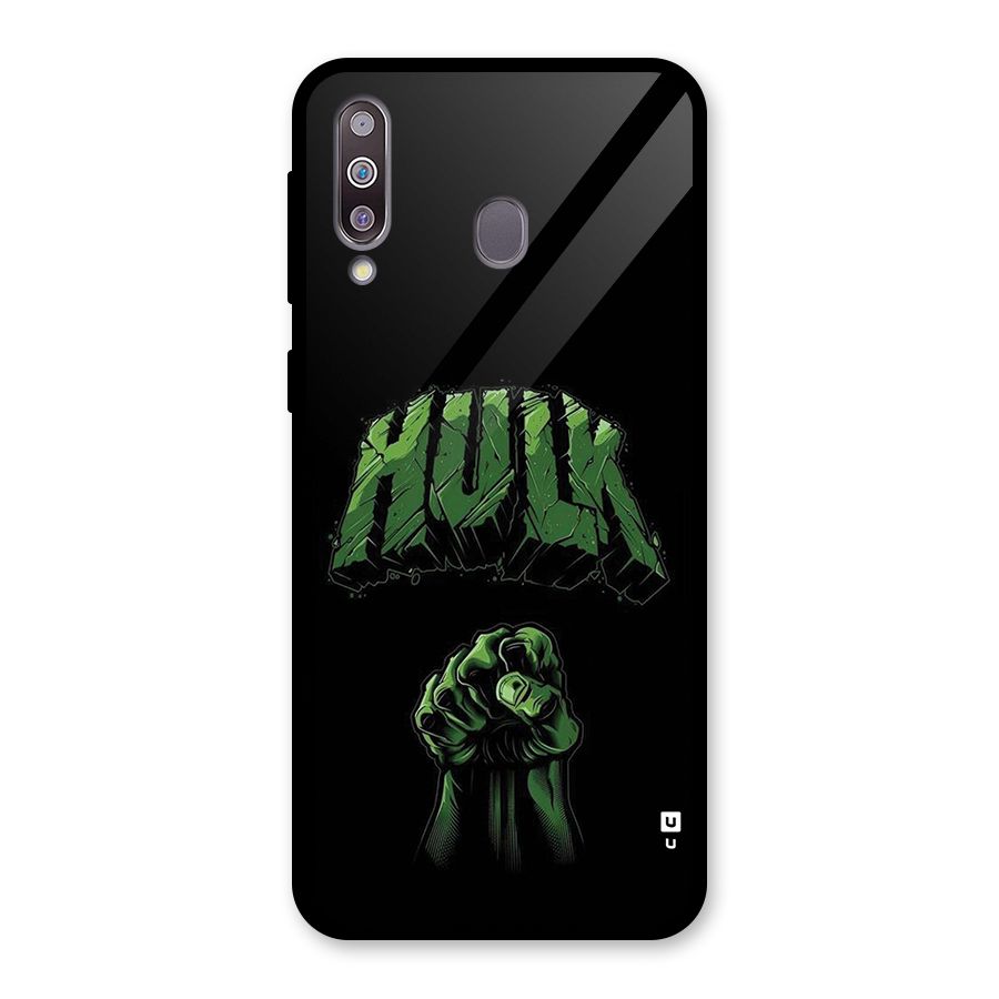 Green Punch Glass Back Case for Galaxy M30