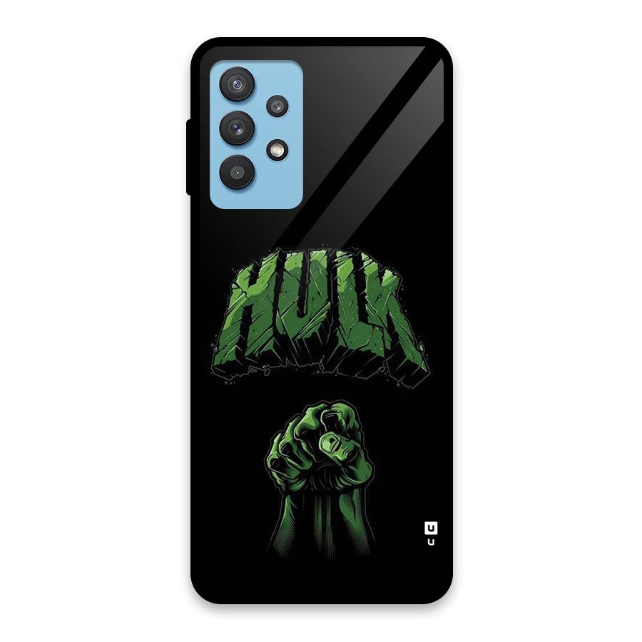 Green Punch Glass Back Case for Galaxy M32 5G