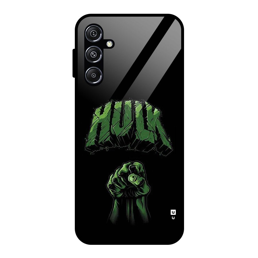 Green Punch Glass Back Case for Galaxy M34 5G