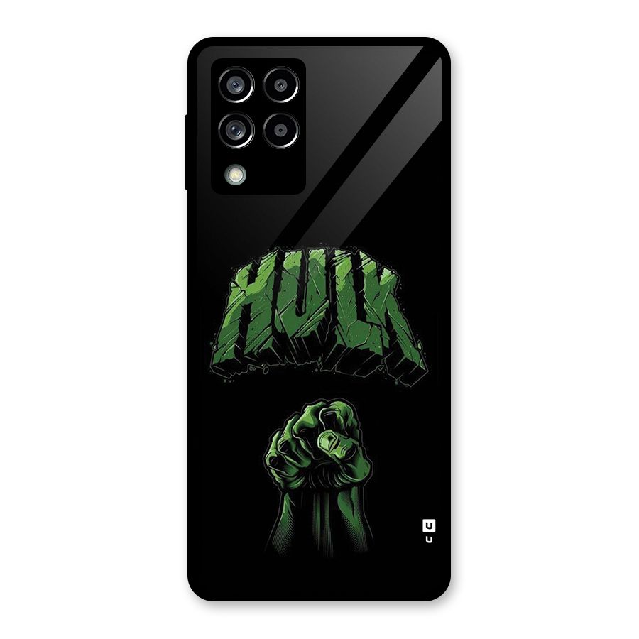 Green Punch Glass Back Case for Galaxy M53 5G