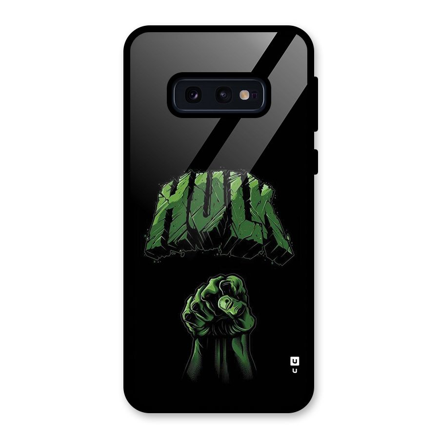 Green Punch Glass Back Case for Galaxy S10e