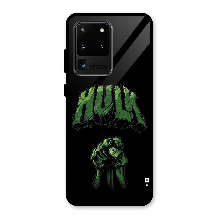 Green Punch Glass Back Case for Galaxy S20 Ultra