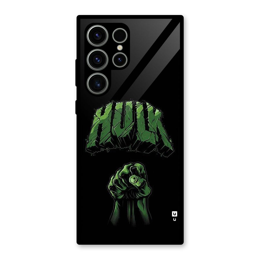 Green Punch Glass Back Case for Galaxy S23 Ultra