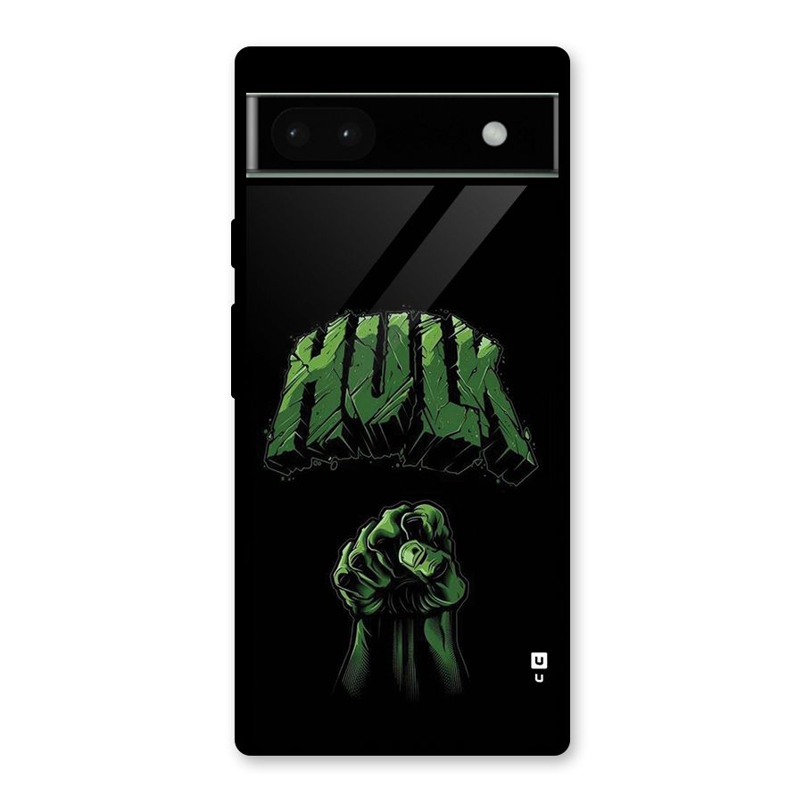 Green Punch Glass Back Case for Google Pixel 6a